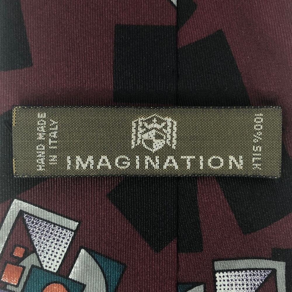 Abstract Geometric Shapes Tie - Picture 5 of 6
